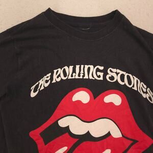 The Rolling Stones Band Crew Neck Short Sleeve T Shirt Mens Size Small S Black